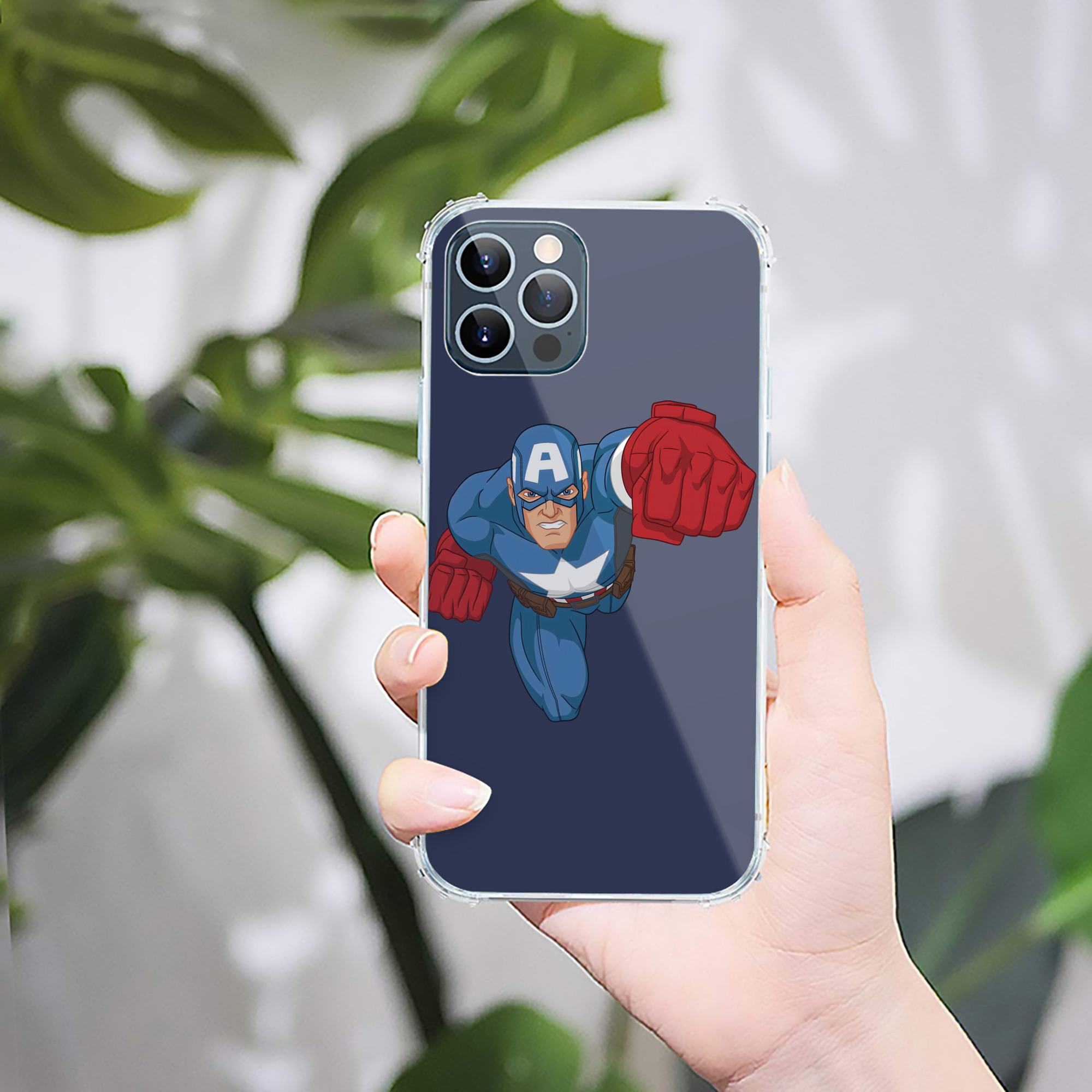 （画像用） アベンジャーズ The Avengers 【iPhone 12シリーズ対応】透明スマホケース（クリアソフトケース）